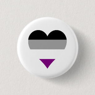 Asexual pride hearts button