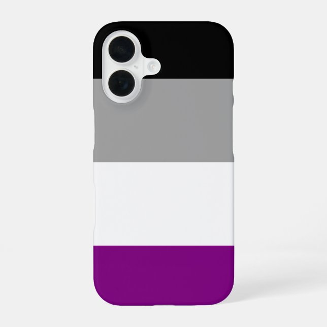 Asexual Pride iPhone 16 Case (Back)