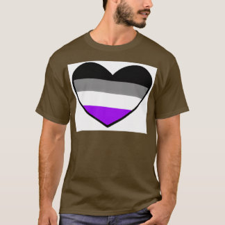 Asexual pride LGBT heart T-Shirt