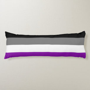 Asexual Pride, LGBTQ Pride, Striped Print Body Cushion