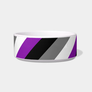Asexual Pride, LGBTQ Pride, Striped Print Bowl