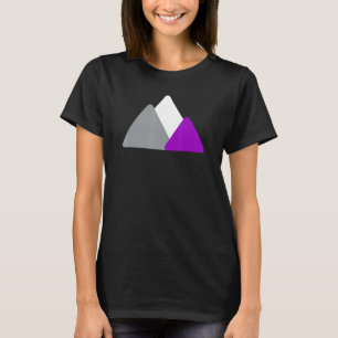 Asexual Pride Mountain Minimalist Ace LGBTQ Asexua T-Shirt
