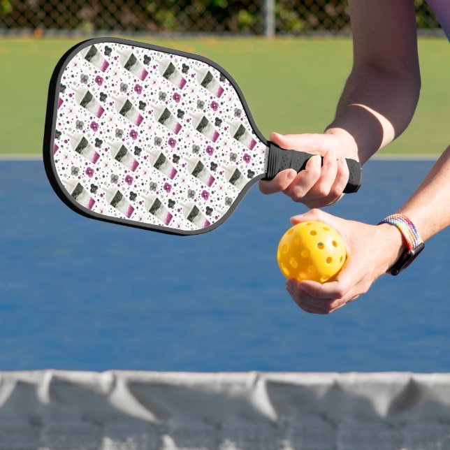 Asexual Pride Pickleball Racket Paddle (Insitu)