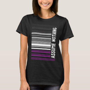 Asexual Pride Proud Ace Barcode Assume Nothing Sub T-Shirt