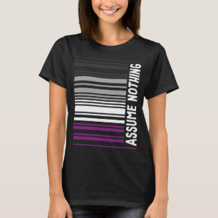 Asexual Pride Proud Ace Barcode Assume Nothing Sub T-Shirt