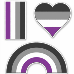 Asexual Pride Rainbow +{ Ace   Demi   Grey }+