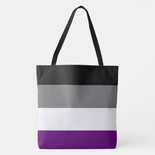 Asexual Pride Rainbow [Ace   Demi   Grey ] Tote Bag