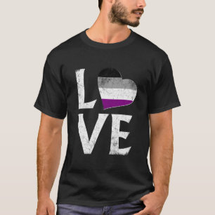 Asexual Pride Stacked Love T-Shirt