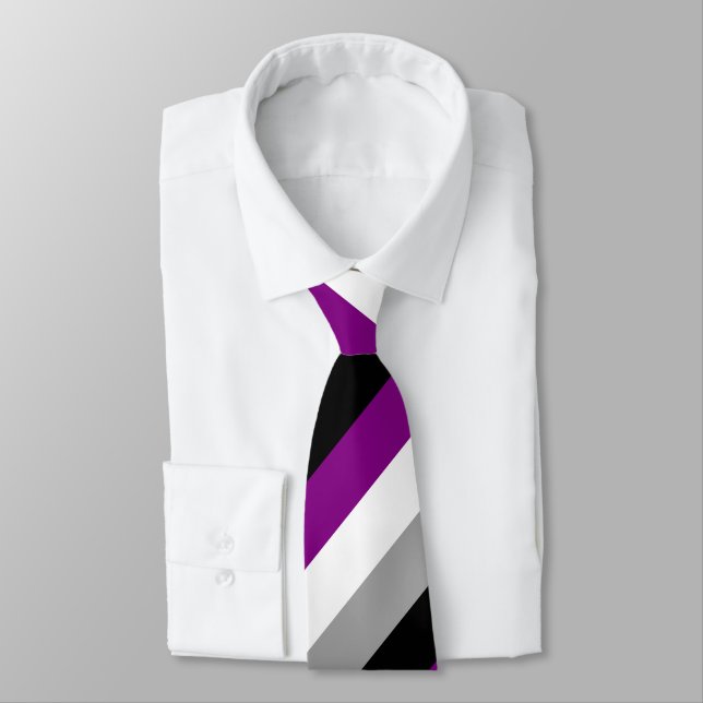 Asexual Pride Tie (Tied)