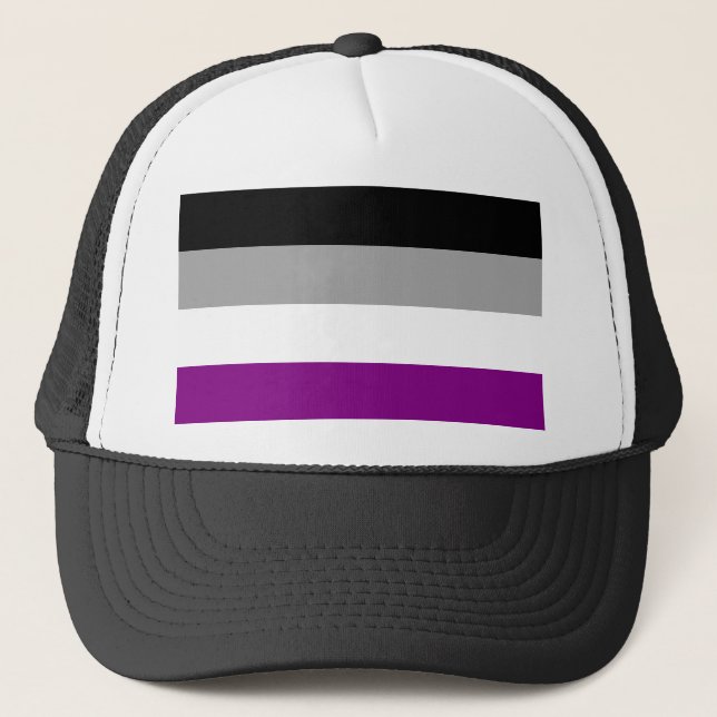 Asexual Pride Trucker Hat (Front)