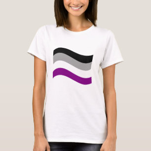 Asexual Pride Wavy Flag T-Shirt
