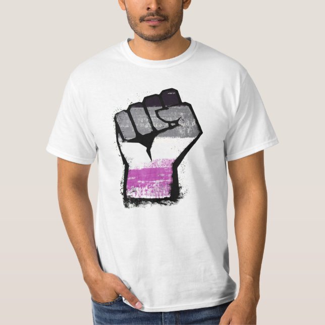 Asexual Protest Fist T-Shirt (Front)