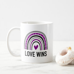 Asexual Rainbow Love Wins Coffee Mug