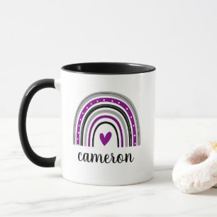 Asexual Rainbow Personalised Mug