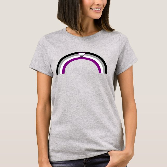 Asexual Rainbow Pride T-Shirt (Front)