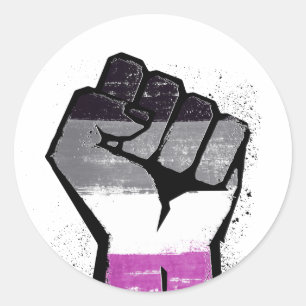 Asexual Resistance Classic Round Sticker