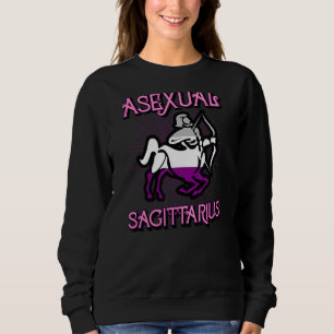 Asexual Sagittarius Zodiac Sign Birthday Horoscope Sweatshirt