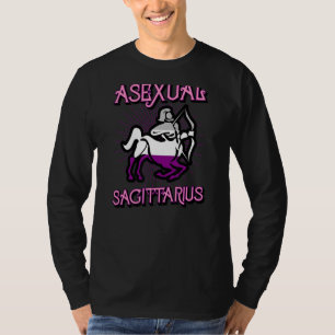 Asexual Sagittarius Zodiac Sign Birthday Horoscope T-Shirt
