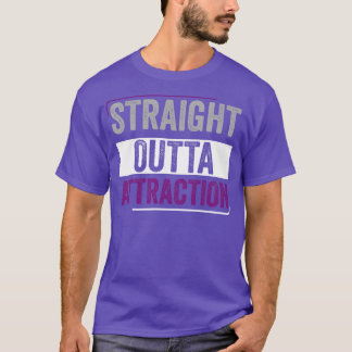 Asexual Straight outta Attraction Asexuality Funny T-Shirt
