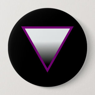 ASEXUAL TRIANGLE SYMBOL 3D 10 CM ROUND BADGE