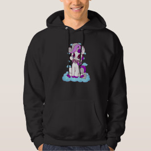 Asexual Unicorn Clouds Eating Asexuality LGBQA Fla Hoodie