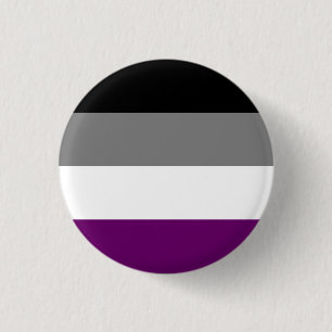 Asexuality/Ace Pride Flag Button