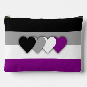 Asexuality flag  accessory pouch