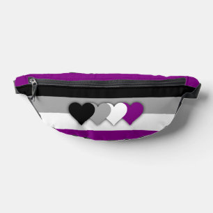 Asexuality flag  bum bags