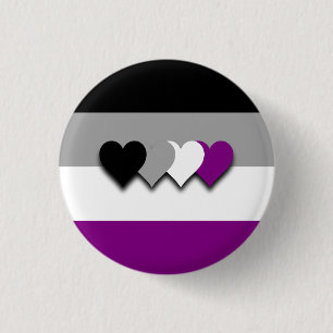 Asexuality flag button