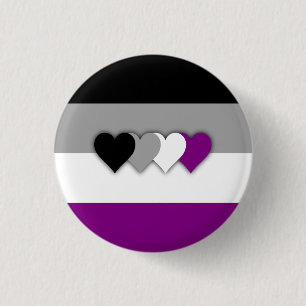 Asexuality flag button
