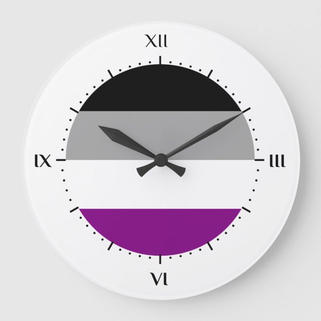 Asexuality flag Clocks (Front)