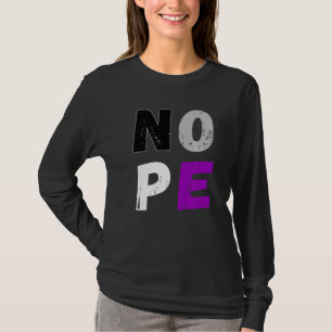 Asexuality Nope Flag Ace Asexual Flag Lgbt Pride A T-Shirt
