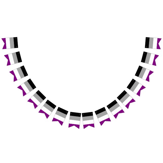 Asexuality pride flag banner (All)