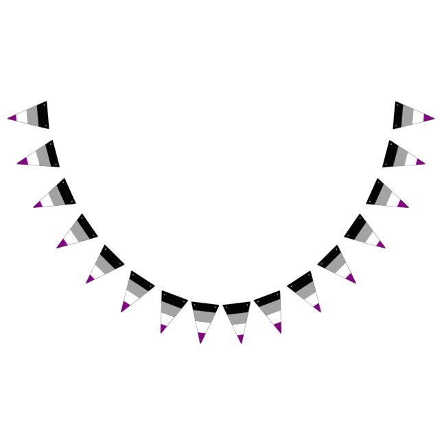 Asexuality pride flag banner (All)