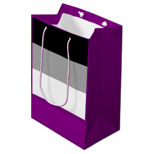 Asexuality pride flag medium gift bag
