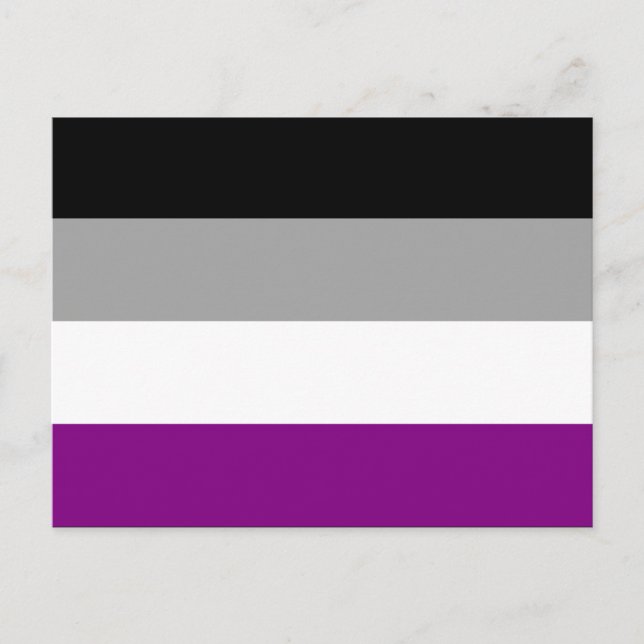 Asexuality pride flag Postcard (Front)