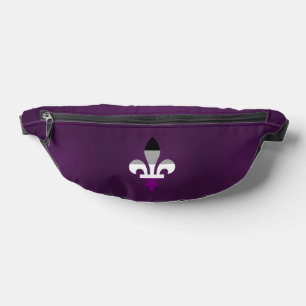 Asexuality pride fleur-de-lis  bum bags