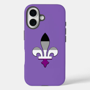 Asexuality pride fleur-de-lis Case-Mate iPhone cas 16 Case