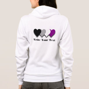 Asexuality pride hearts Hoodie