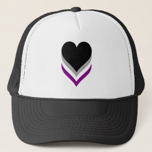 Asexuality pride hearts Trucker Hat