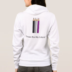 Asexuality pride pencils hoodie
