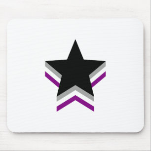 Asexuality pride stars mouse mat