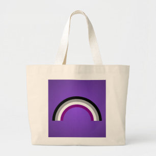 Asexuality rainbow pride Backpack Large Tote Bag