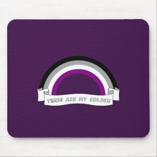 Asexuality rainbow pride mouse mat