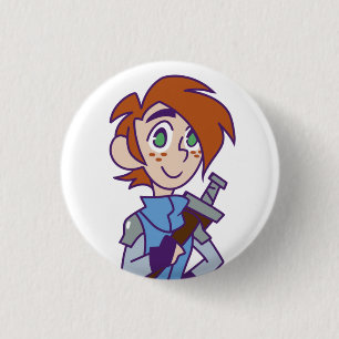 Ash 3 Cm Round Badge