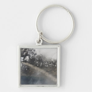 Ash and steam continue billowing key ring