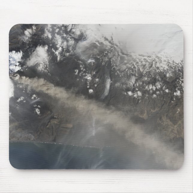 Ash and steam continue billowing mouse mat (Front)