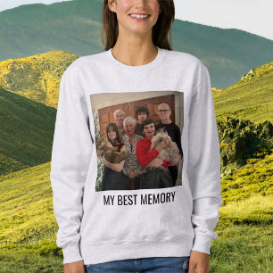 Ash Black Personalised Cat Mum Family Pet Photo Sweatshirt