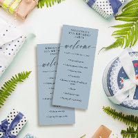 Ash Blue Delicate Calligraphy Birthday Party