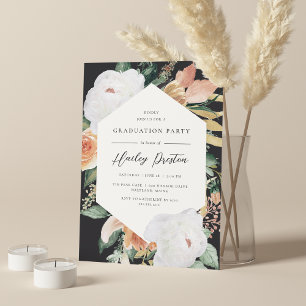 Ash   Desert Floral Graduation Party Invitation